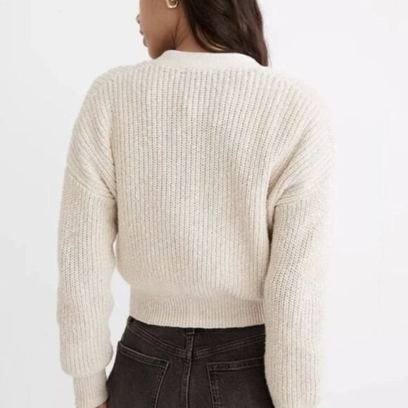 NEW Madewell Greywood Crop Cardigan Sweater ND735, XL - Picture 3 of 16